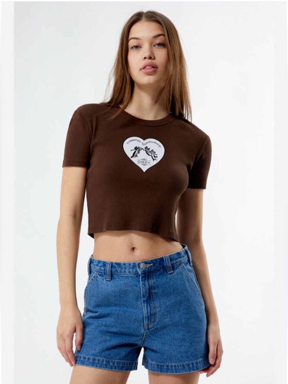 Obey Cropped Tee